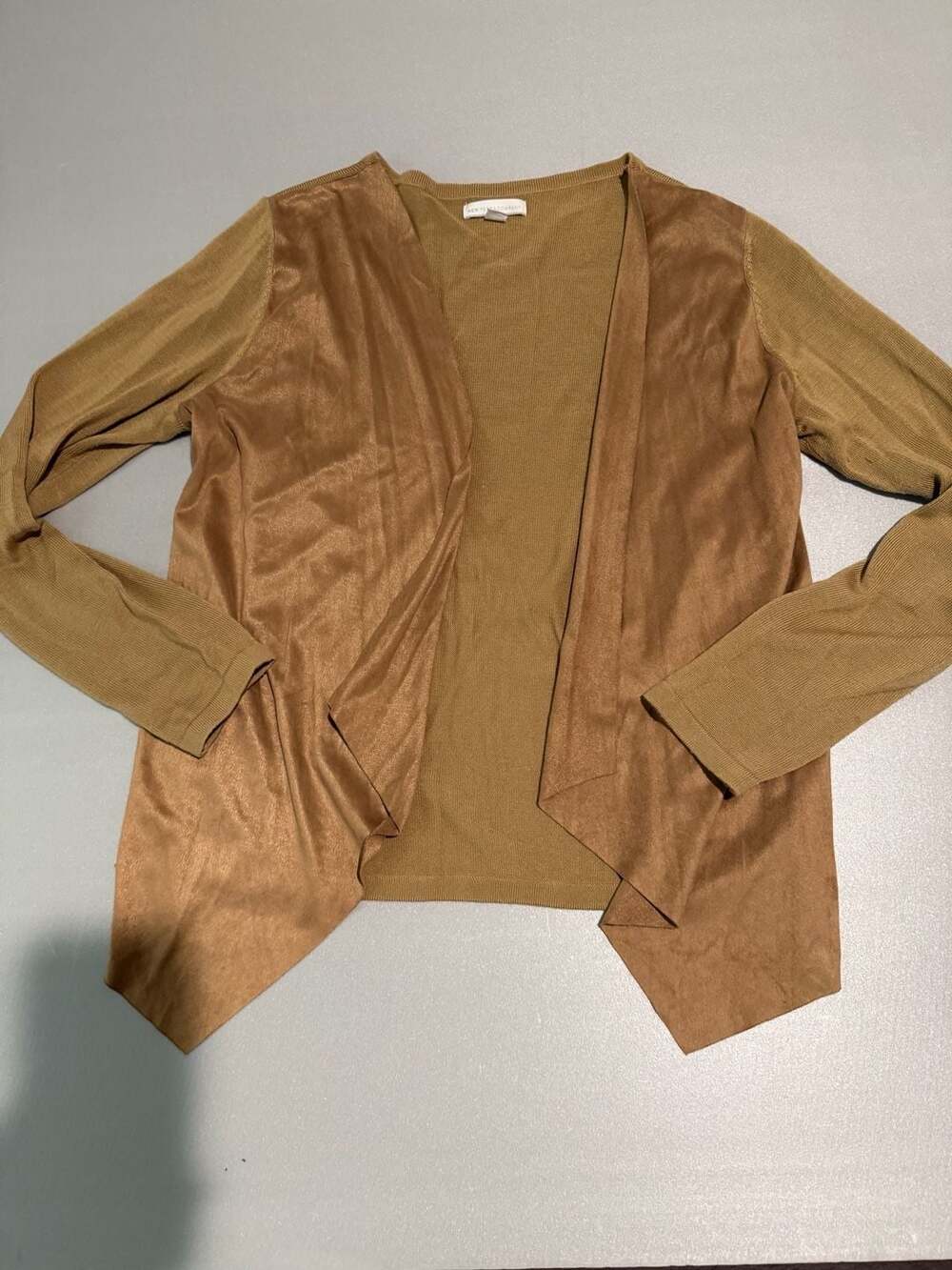 BLANK NYC Drape Front Faux Suede Jacket